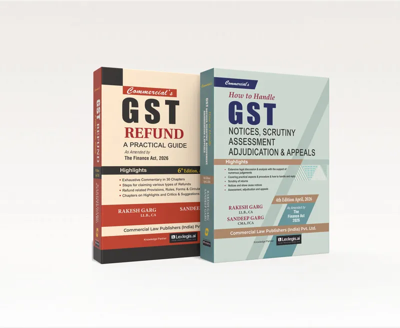 Combo: GST Refund & How to Handle GST Notices Scrutiny, Assessment Adjudication & Appeals