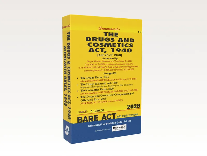 The Drugs and Cosmetics Act, 1940 alongwith Rules