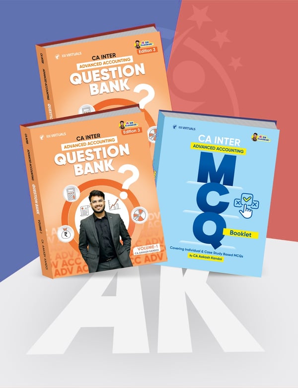 CA Inter Advanced Accounting Question Bank & MCQ Book By CA Aakash Kandoi Applicable For Sep 26 & Onwards — image 2