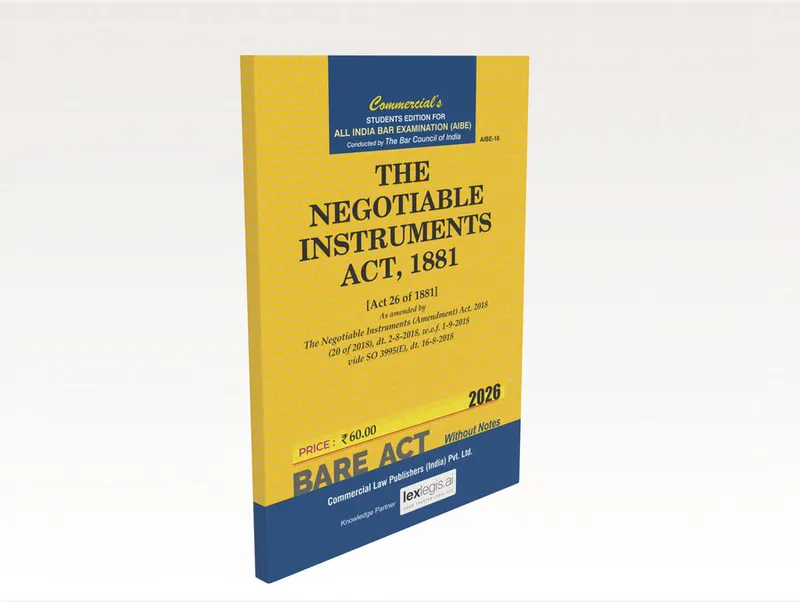 The Negotiable instruments Act, 1882 (AIBE)