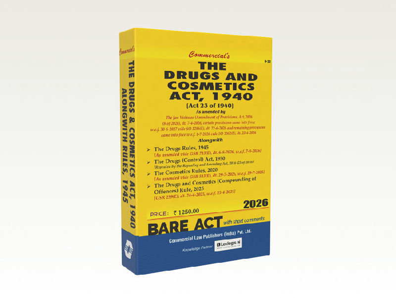 The Drugs and Cosmetics Act, 1940 alongwith Rules (Soft Copy)