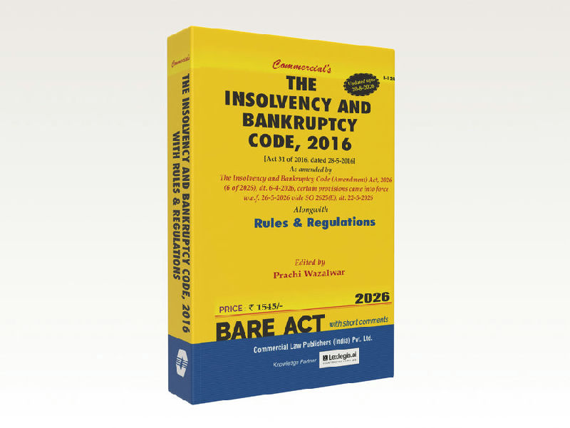 The Insolvency & Bankruptcy Code, 2016 alongwith Rules & Regulations (Updated upto 20-8-2026) (Soft Copy)