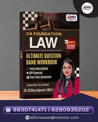 CA Foundation - Business Laws Workbook By CA CS Divya Agarwal (AIR 3)