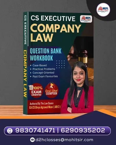 CS Executive - Company Law Workbook By CA CS Divya Agarwal (AIR 3)