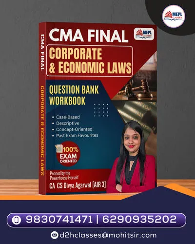 CMA Final - Corporate and Economic Laws Workbook By CA CS Divya Agarwal (AIR 3)