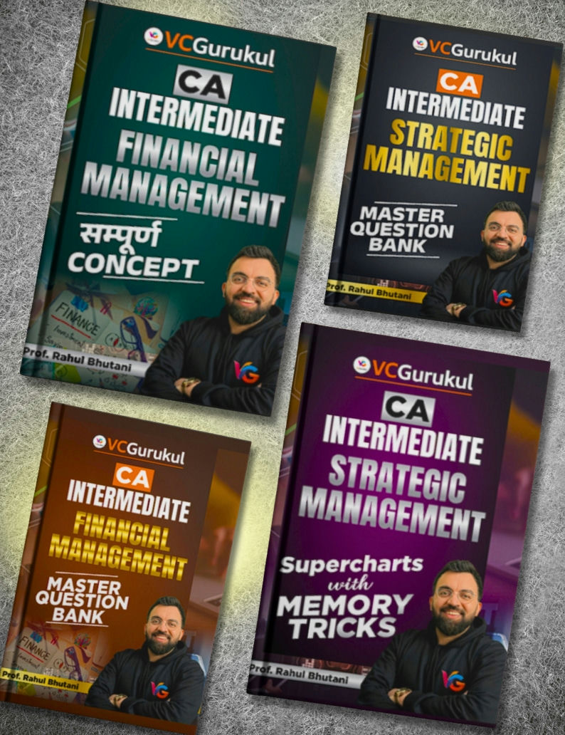 CA Intermediate Gr.2 - FM & SM Only Hard Book Combo- Prof. Rahul Bhutani