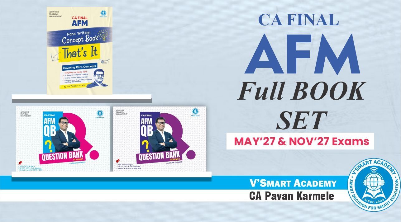 CA Final AFM | Concept & Question Bank | CA Pavan Karmele