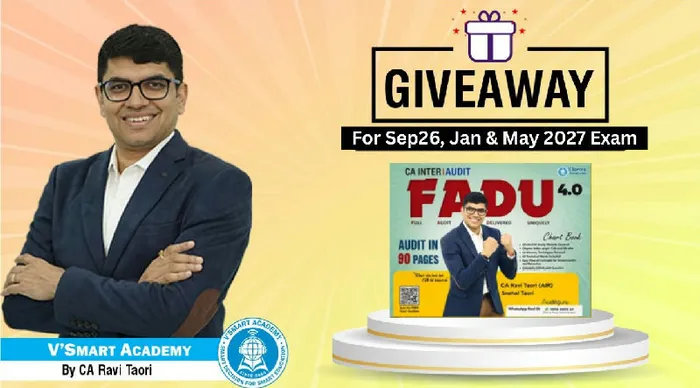 Give Away | FADU Chart 4.0 Book | CA Inter Audit | By CA Ravi Taori