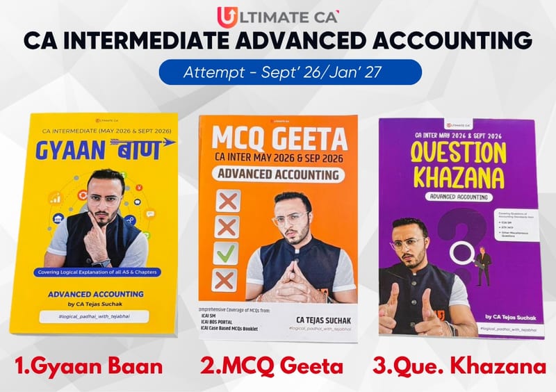 CA Intermediate New Syllabus ADVANCED ACCOUNTING Books by CA Tejas Suchak