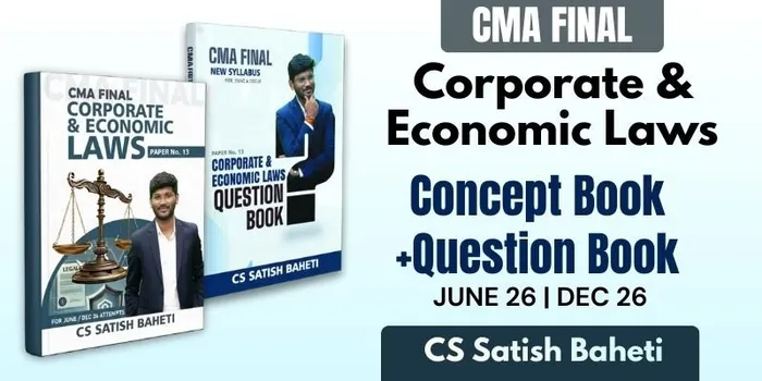 CMA Final Law Only Books By CA Satish Baheti