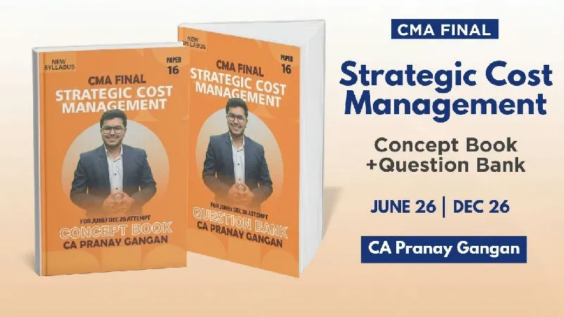 CMA Final SCM Books Set By CA Pranay Gangan