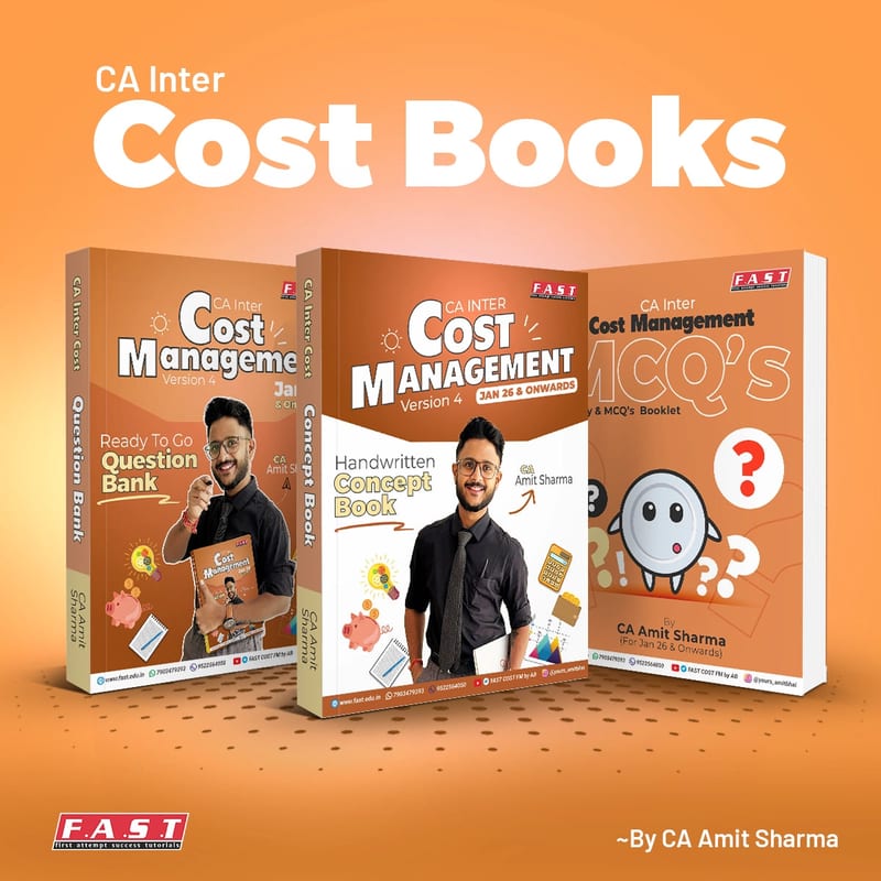 CA Inter Cost FM and SM Books