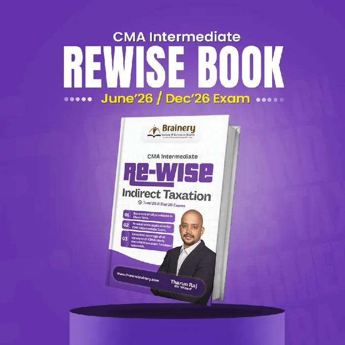 CMA Inter Rewise - Indirect Taxation