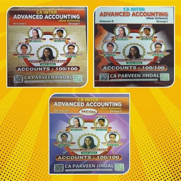 CA Inter GR-1 Advance Account – Class Book Set
