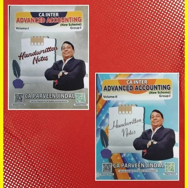 CA Inter GR-1 Advance Account – Hand Written Book