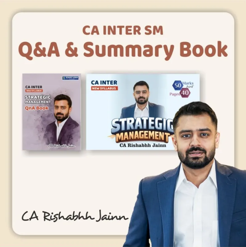 CA Inter SM Q&A Book & Summary Book