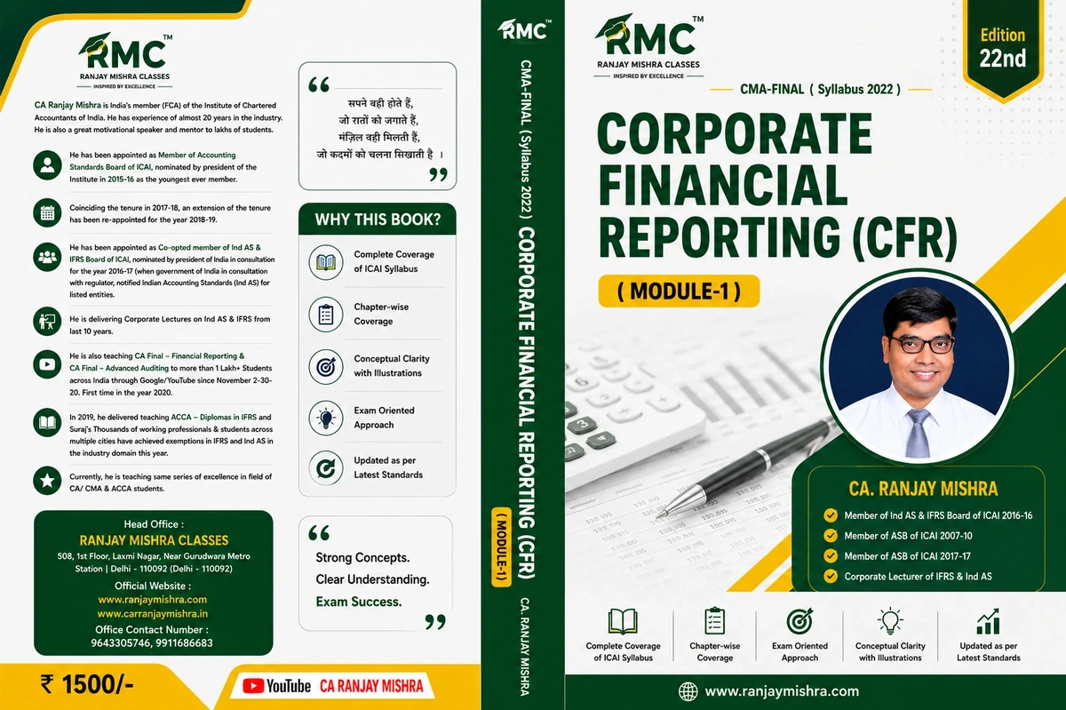 Books of Corporate Financial Reporting (CFR) - CMA Final