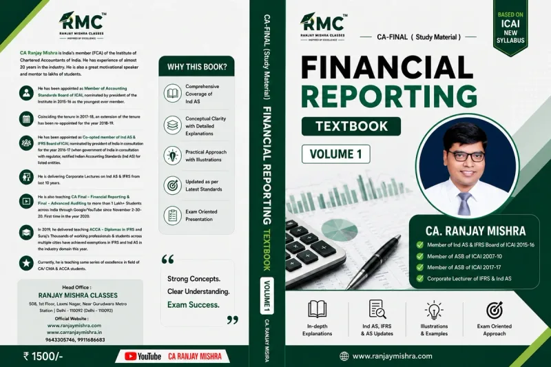 Books of Financial Reporting (FR) - CA Final