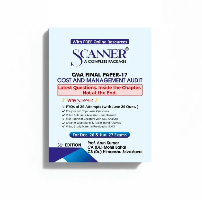 CMA Final Paper - 17 Cost and Management Audit For Dec. 26 , Jun. 27 Exams