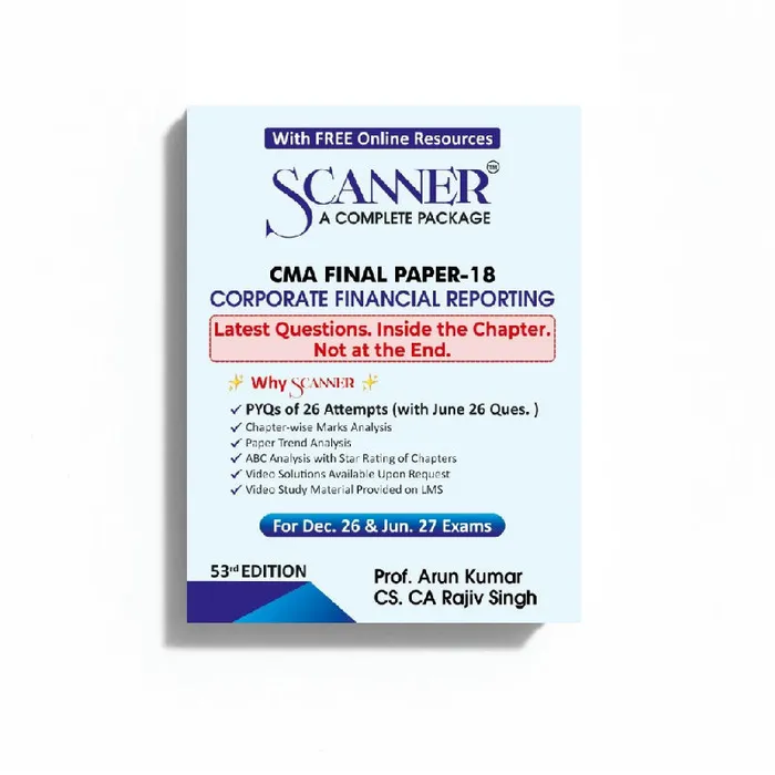 CMA Final Paper - 18 Corporate Financial Reporting For Dec. 26 & Jun. 27 Exams