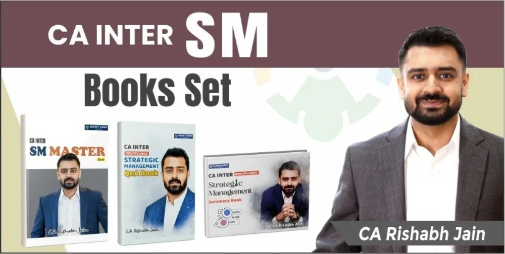CA Inter SM Regular New Books Set By CA Rishabh Jain