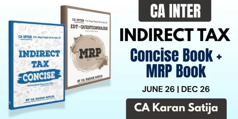 CA Inter GST Books Set By CA Karan Satija