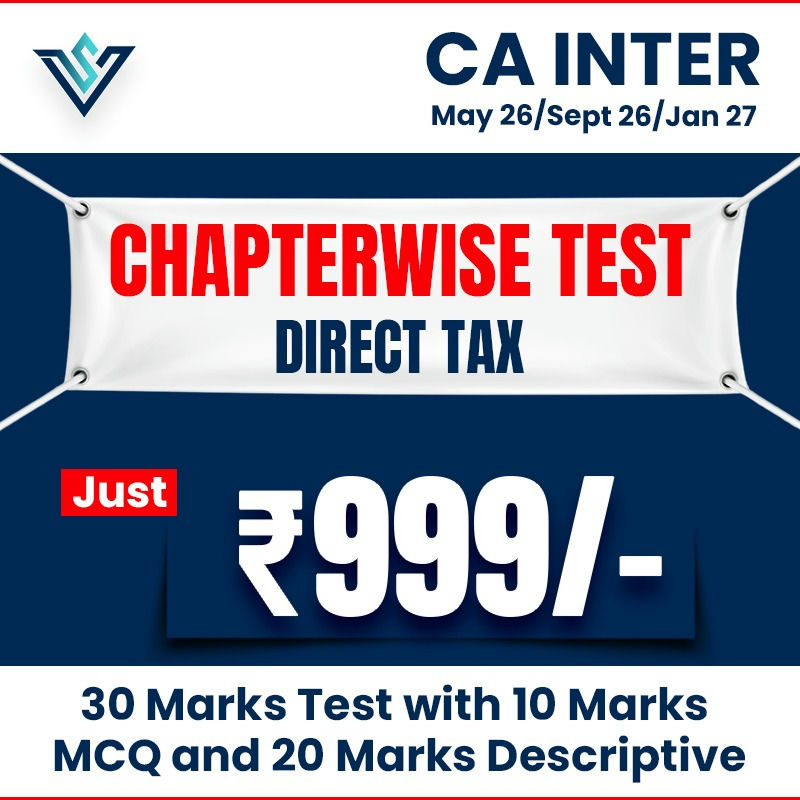 CA Inter Direct Tax Chapterwise Test Series
