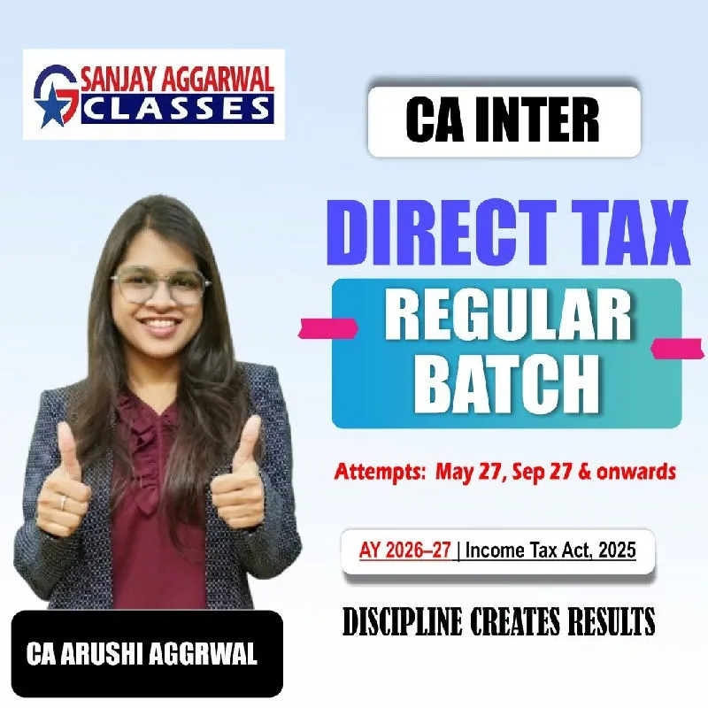 CA Inter Taxation - Income-tax Law by CA Arushi Aggarwal
