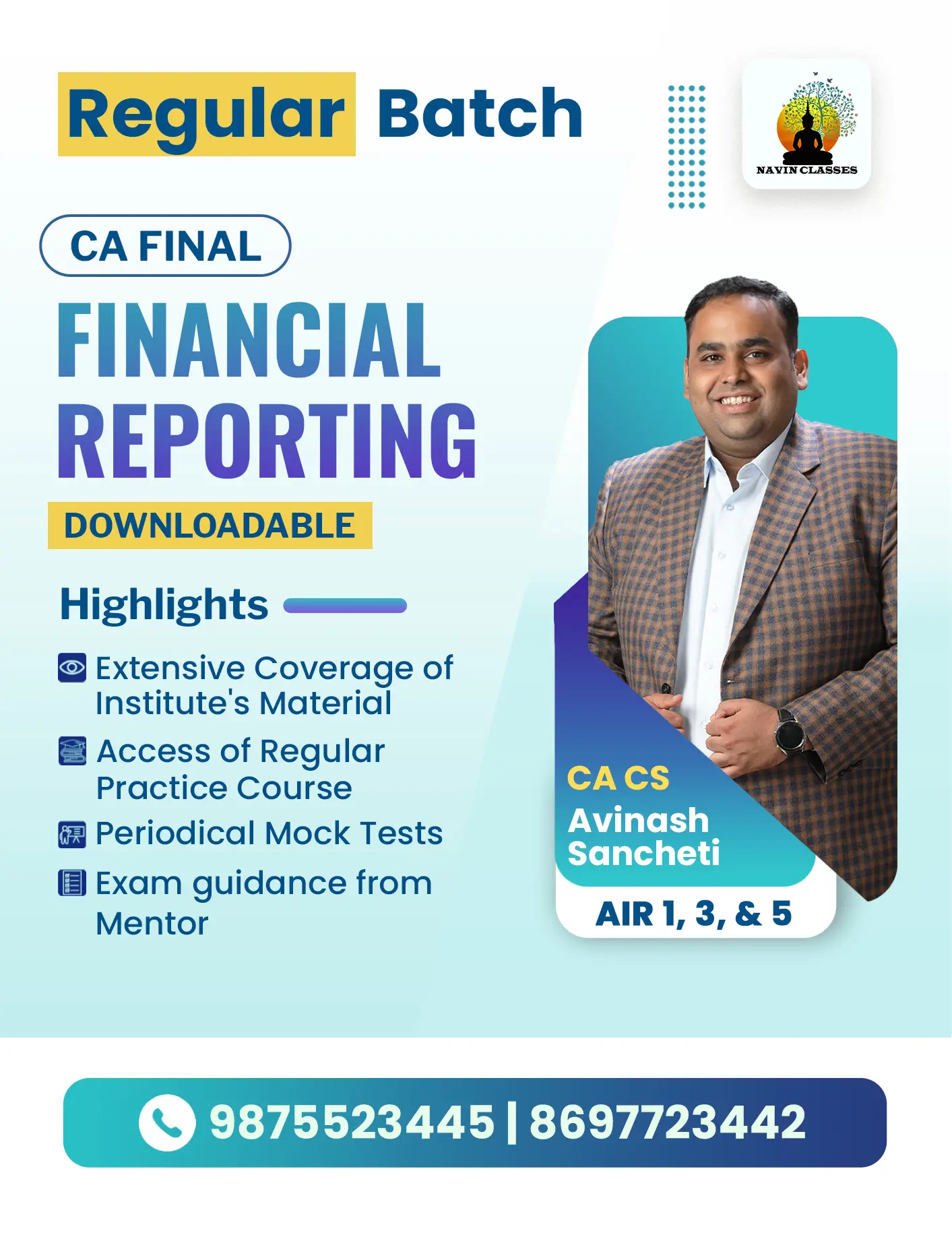 CA Final Financial Reporting Regular Batch for Nov'26 & Onwards