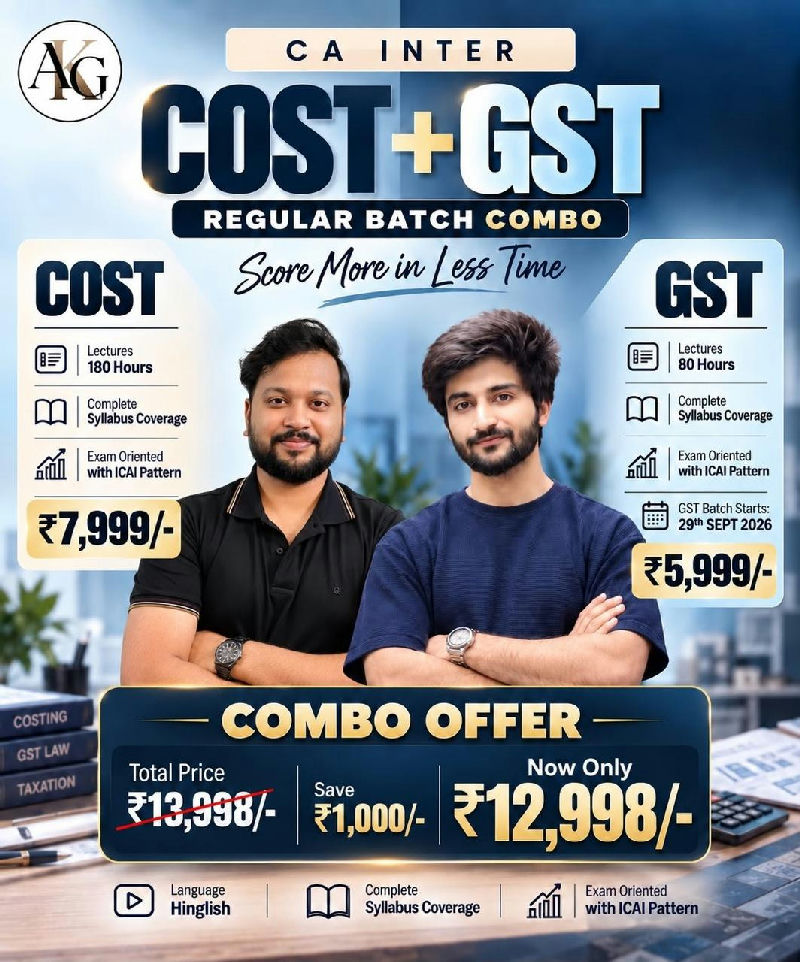 CA Inter Taxation - Goods and Service Tax by CA Akshansh Garg