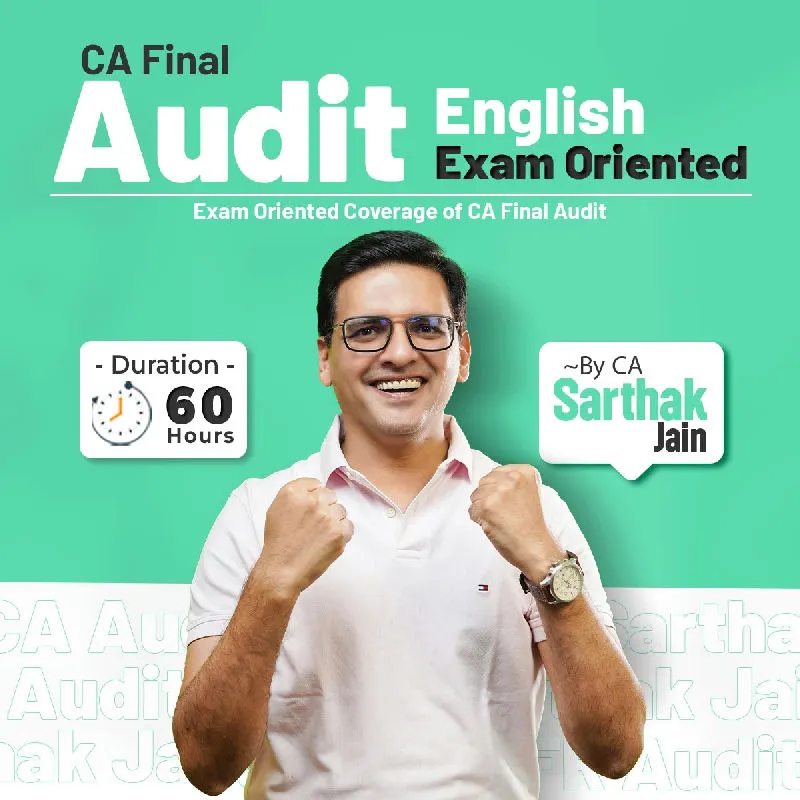 CA Final Advanced Auditing, Assurance and Professional Ethics by CA Sarthak Jain