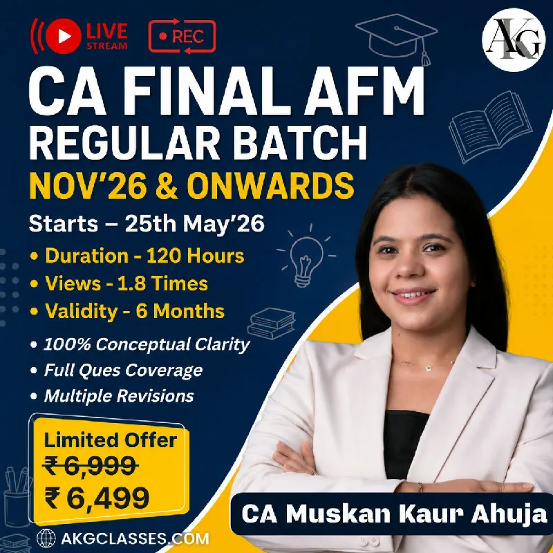 CA Final Advanced Financial Management by CA Muskan Kaur Ahuja