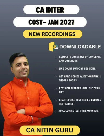 CA Inter Cost and Management Accounting by CA Nitin Guru