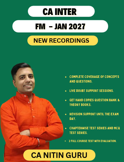 CA Inter Financial Management by CA Nitin Guru