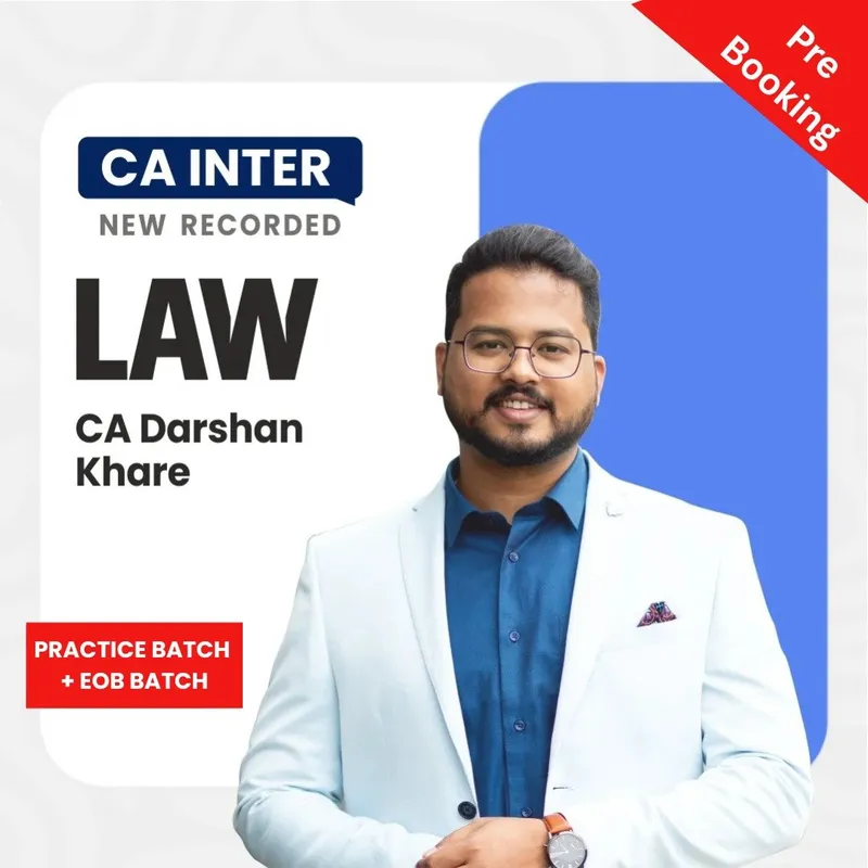 CA Inter Law Practice Batch + Exam Oriented Batch By CA Darshan Khare