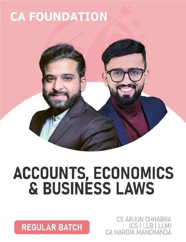 CA Foundation Accounts, Economics & Business Laws Combo (Regular Batch)  For Jan 27 & May 27 Exams