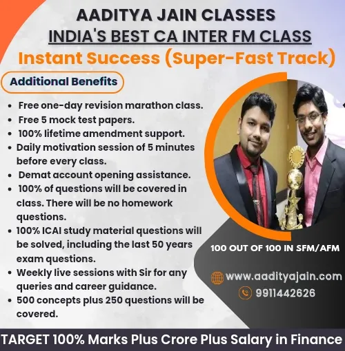 CA Inter Financial Management by CA Aaditya Jain