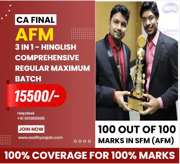 CA Final Advanced Financial Management by CA Aaditya Jain
