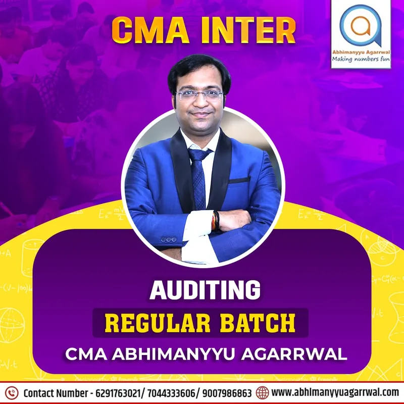 CMA Inter Corporate Accounting and Auditing by CMA Abhimanyu Agarrwal