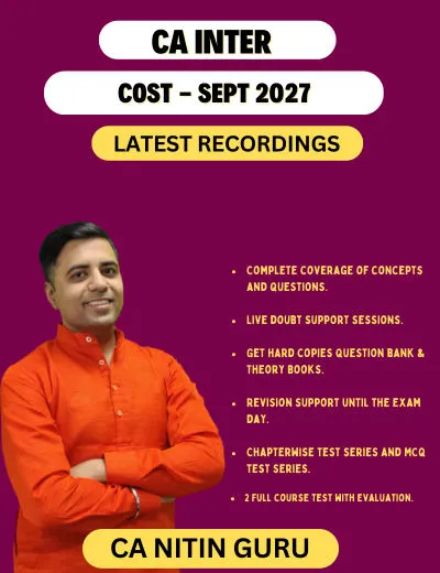 CA Inter Cost and Management Accounting by CA Nitin Guru