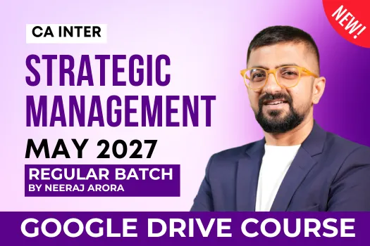 CA Inter SM Regular Batch for May 2027 - Google Drive Classes