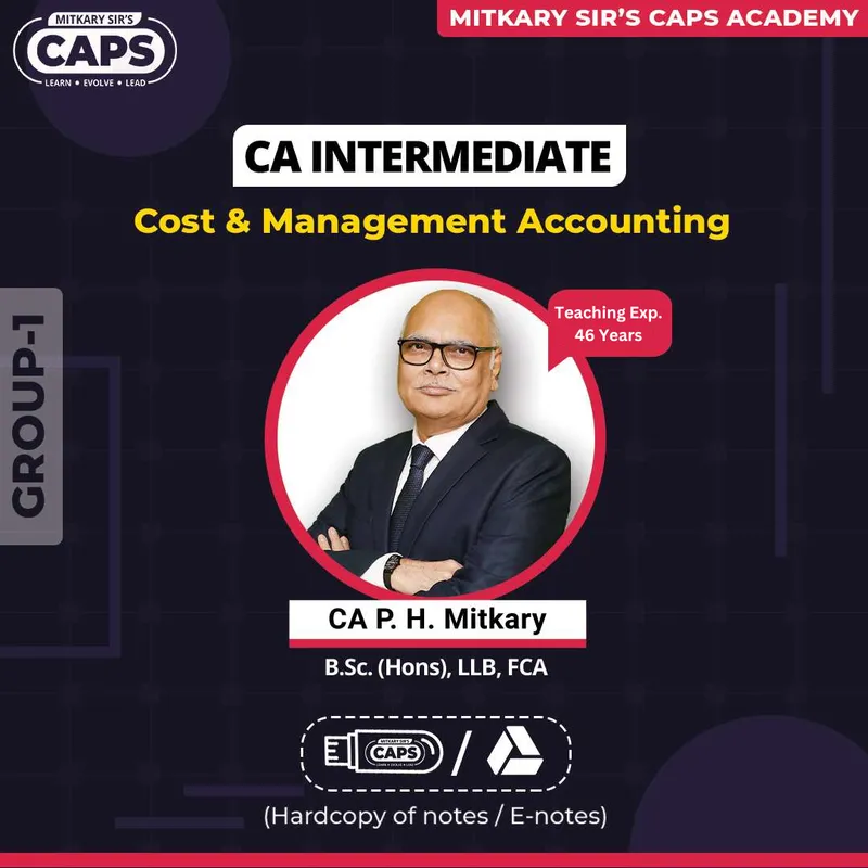 Cost & Management Accounting