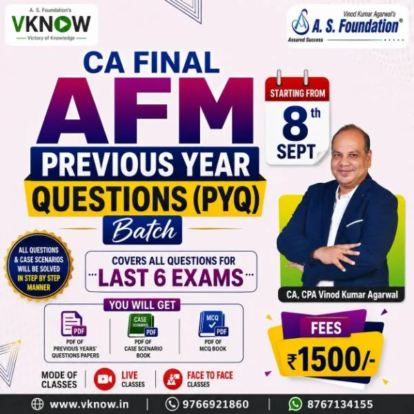 CA Final AFM – Previous Year Questions (PYQ) Batch