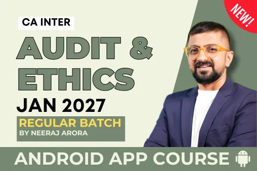 CA Inter Audit Regular Batch for January 2027 - Android App Classes