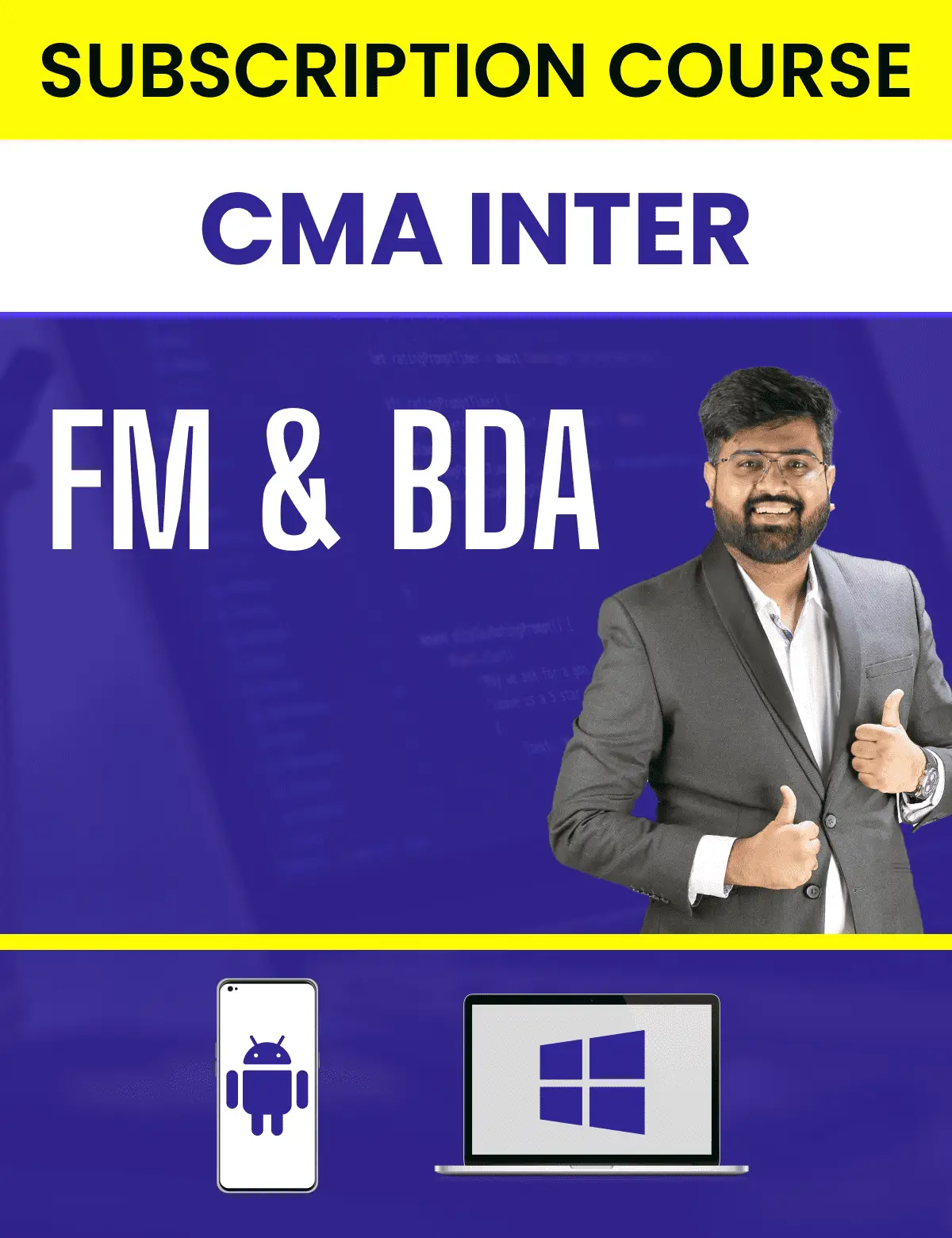 CMA Inter FM & BDA - Subscription Course (New Syllabus)