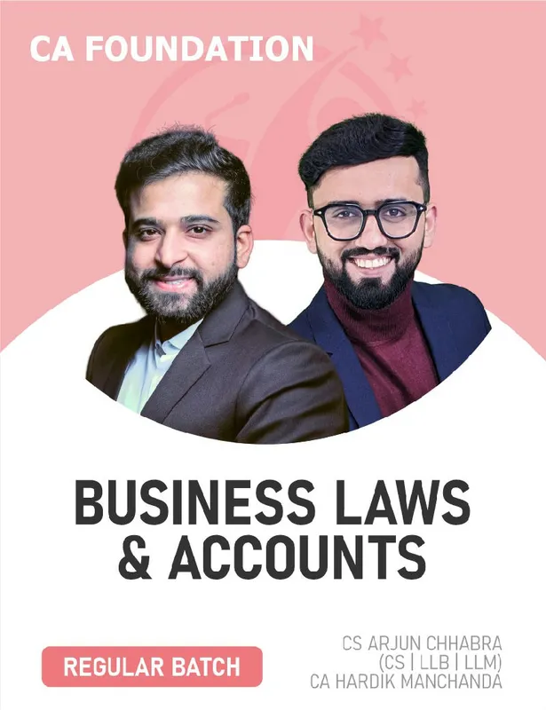 CA Foundation Accounts & Business Laws Combo (Regular Batch) For Jan 27 & May 27 Exams