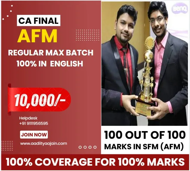 CA Final Advanced Financial Management by CA Aaditya Jain