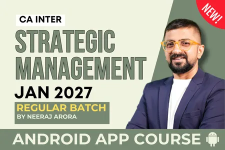 CA Inter SM Regular Batch for January 2027 - Android App Classes