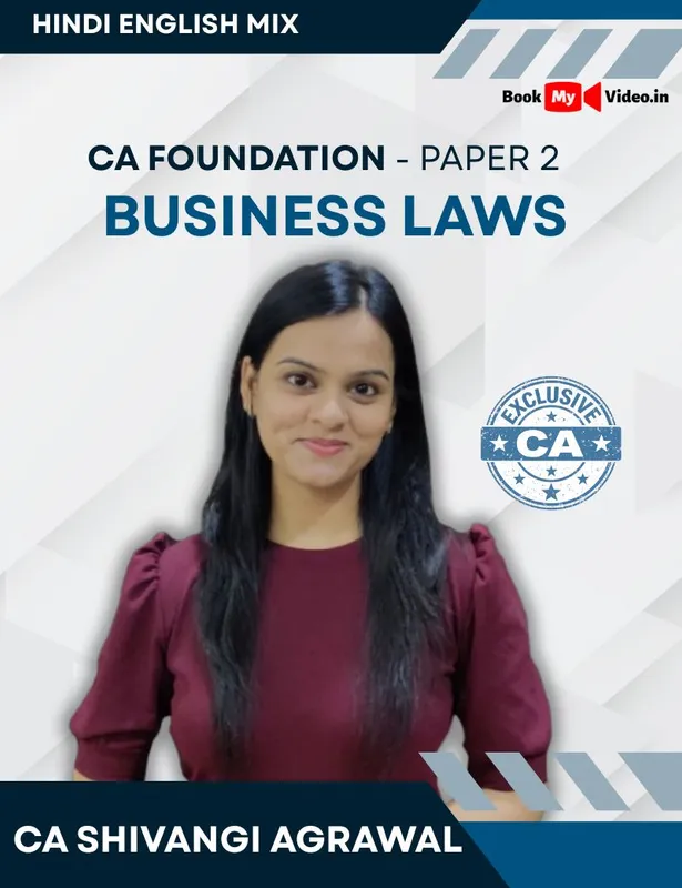 CA Foundation Law New Syllabus - Business Laws by CA Shivangi Agrawal