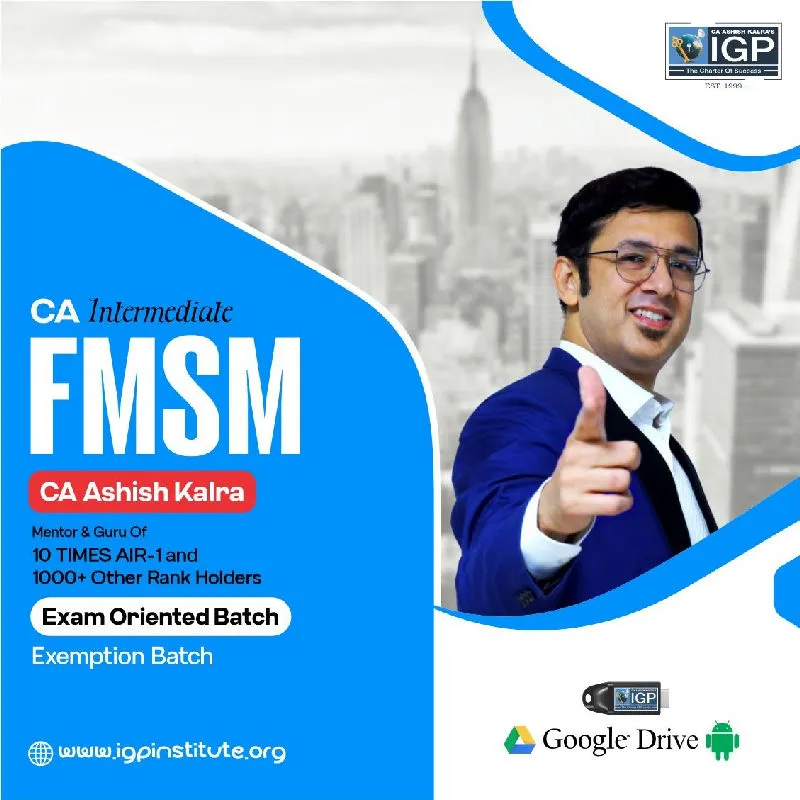 CA Inter Financial Management and Strategic Management by CA Ashish Kalra